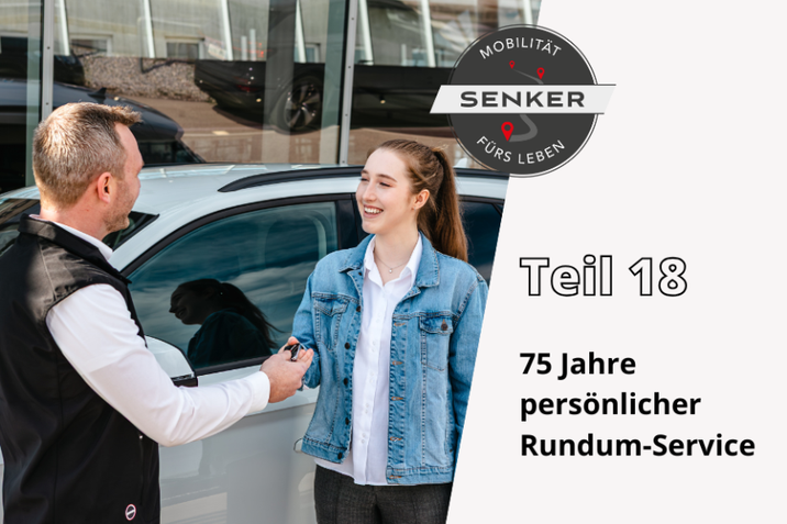 Jetzt zum Thema Rundum-Service im Senker Blog "Mobilität fürs Leben" informieren - Foto, wo eine Schlüsselübergabe zu sehen ist